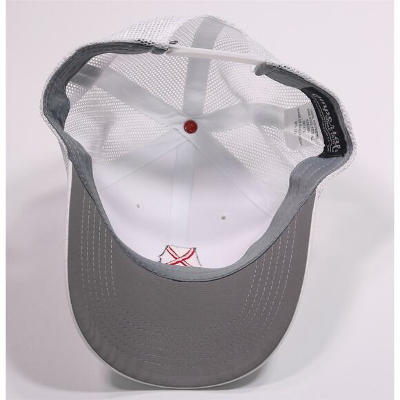 Alabama State Flag White Red Performance Golf Trucker Hat Cap Snapback Imperial - Picture 4 of 5